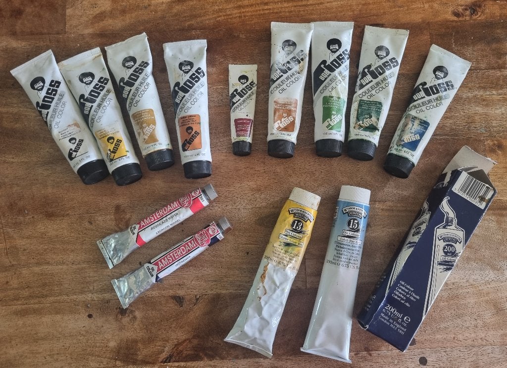 Tubes olieverf voornamelijk Bob Ross, Hobby en Vrije tijd, Schilderen, Ophalen of Verzenden, Gebruikt, Olieverf