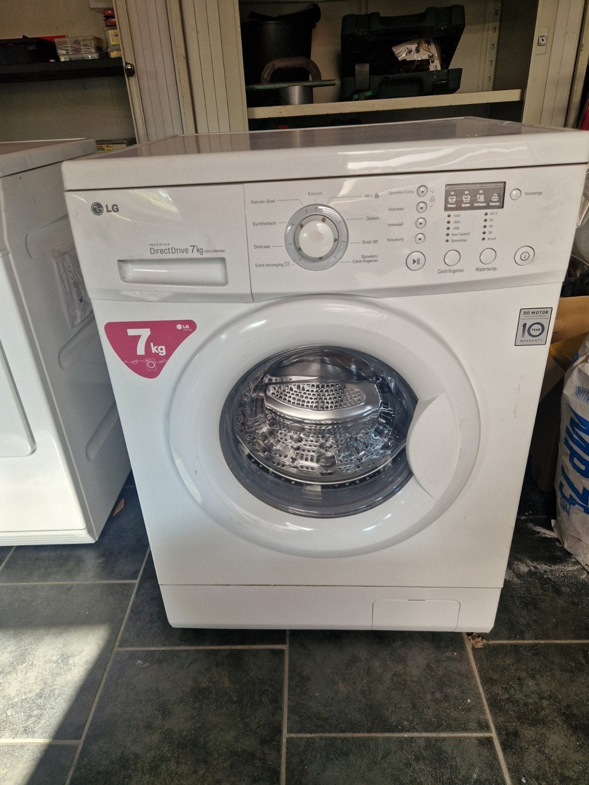 wasmachine LG, Witgoed en Apparatuur, Wasmachines, Ophalen, Zo goed als nieuw, Voorlader, 85 tot 90 cm