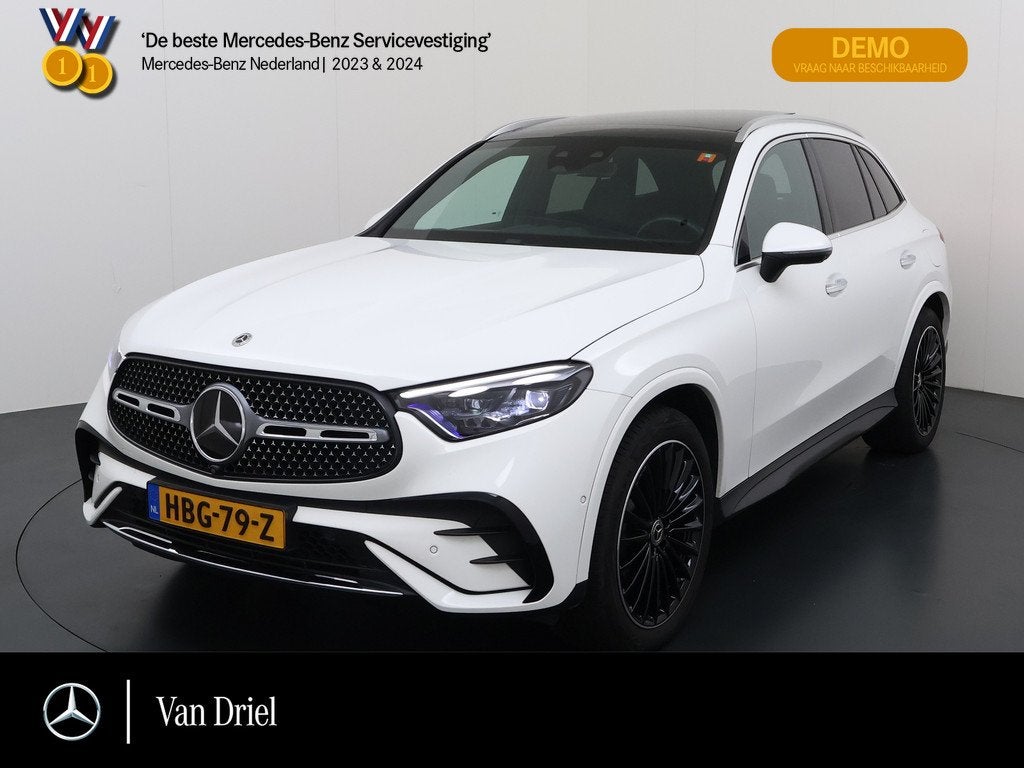 Mercedes-Benz GLC GLC 300 e 4M AMG Line | Achterasbesturing, Auto's, Mercedes-Benz, 12 maanden, Gebruikt, 4 cilinders, Wit