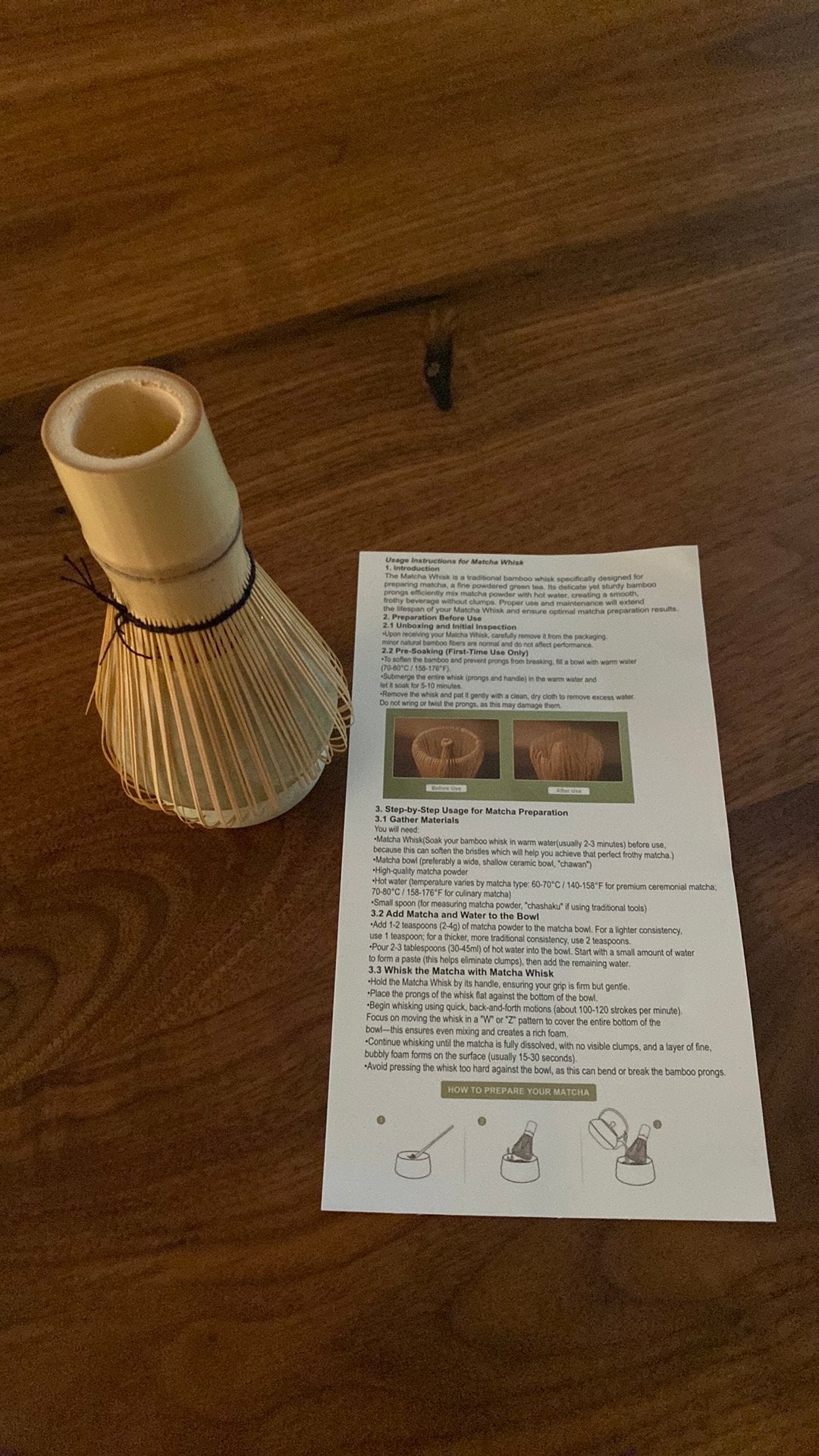 Matcha whisk klopper, Huis en Inrichting, Keuken | Keukenbenodigdheden, Ophalen of Verzenden, Nieuw, Steen/keramiek, Groen