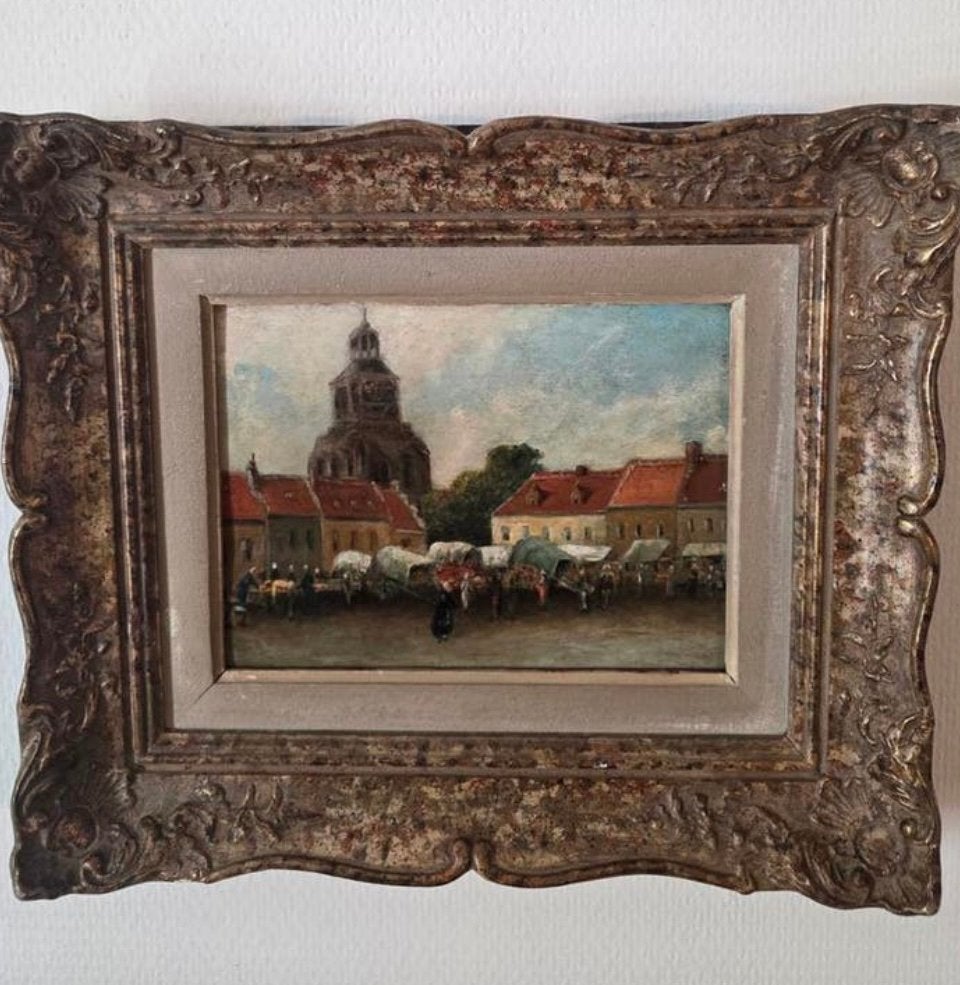 antieke Schilderij Salomon Leonardus Verveer, Ophalen of Verzenden
