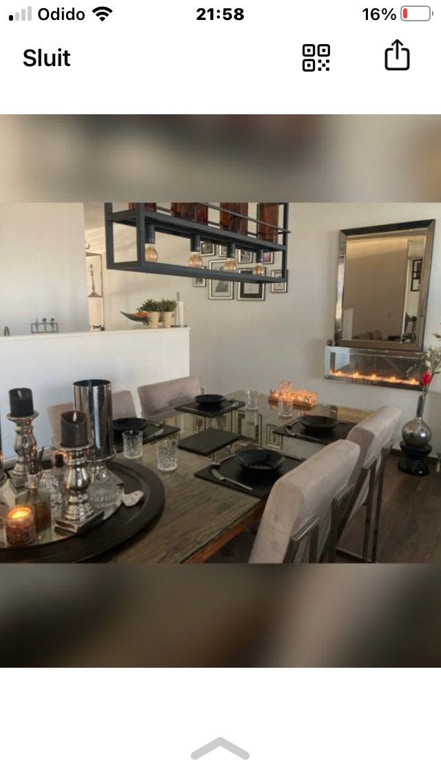 Eetkamertafel 200x100 van Richmond. Nu € 400., Ophalen, 200 cm of meer, 50 tot 100 cm, Zo goed als nieuw