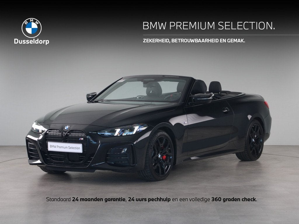 BMW 4 Serie Cabriolet M440i xDrive (bj 2025, automaat), Auto's, BMW, 4-Serie, 4 stoelen, Zwart, Bedrijf