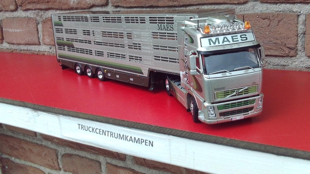 Tekno  Volvo  FH02  Globetrotter  van  Maes., Hobby en Vrije tijd, Modelauto's | 1:50, Ophalen of Verzenden, Nieuw, Bus of Vrachtwagen