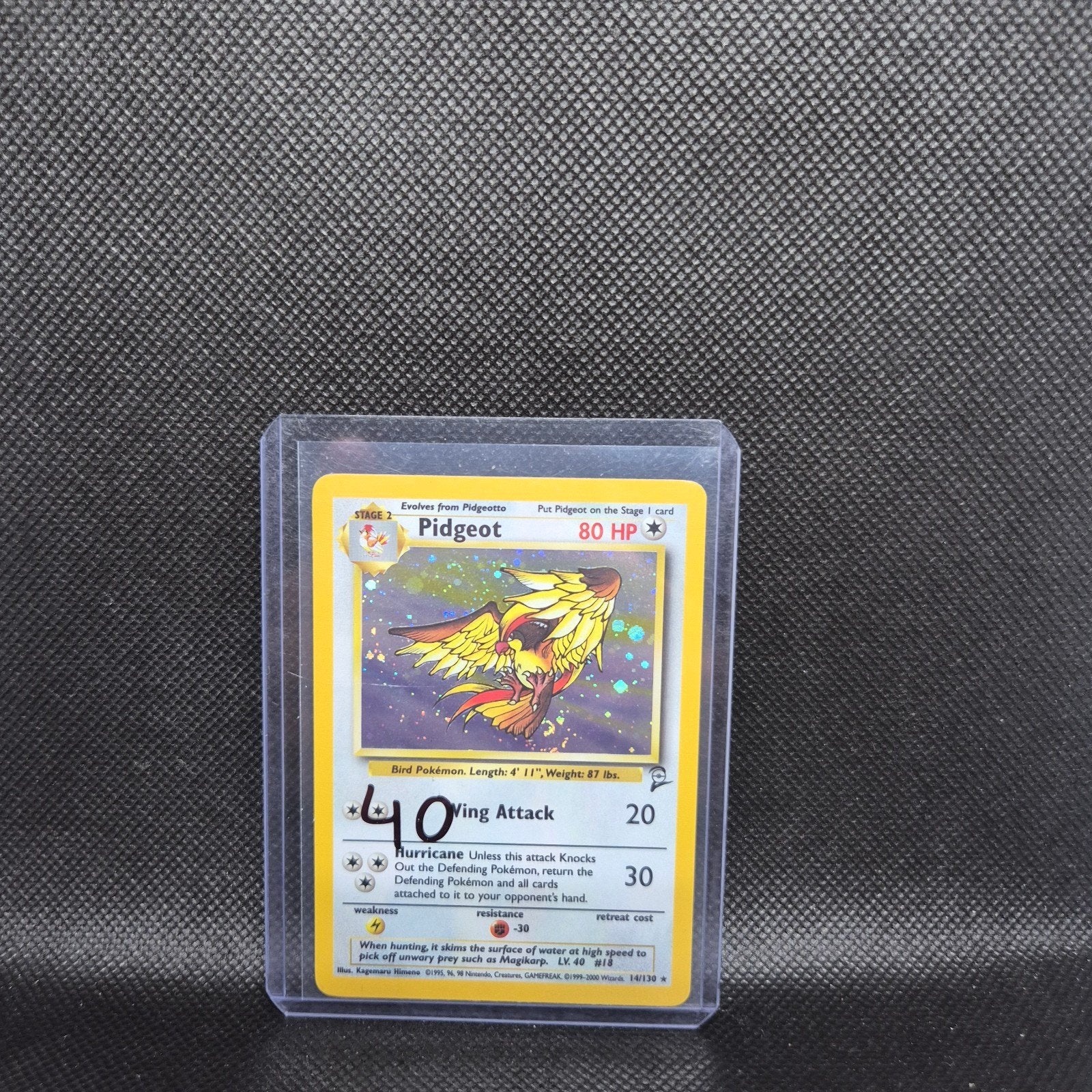 Pidgeot Base Set 2, Ophalen of Verzenden, Zo goed als nieuw