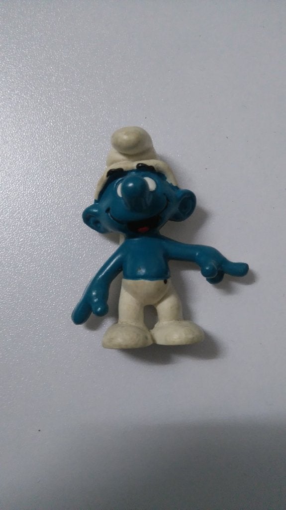 Smurf smurfen pvc figuur clip sluiting Wallace Berry, Verzamelen, Ophalen of Verzenden, Gebruikt, Verschillende Smurfen