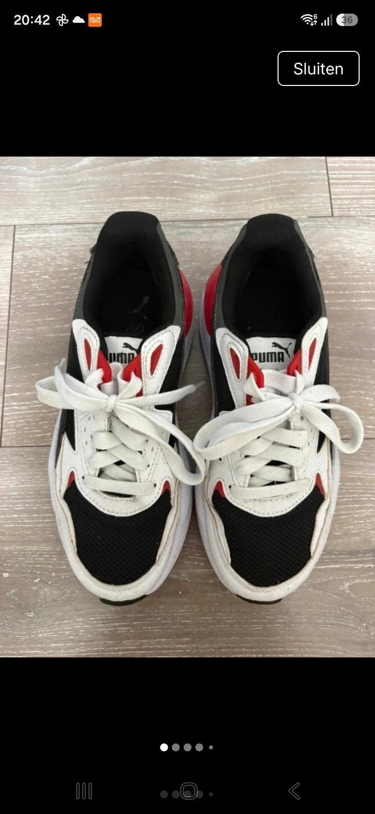 Puma sneakers voor kinderen - Maat 35.5, Puma, Ophalen of Verzenden, Zo goed als nieuw, Jongen of Meisje