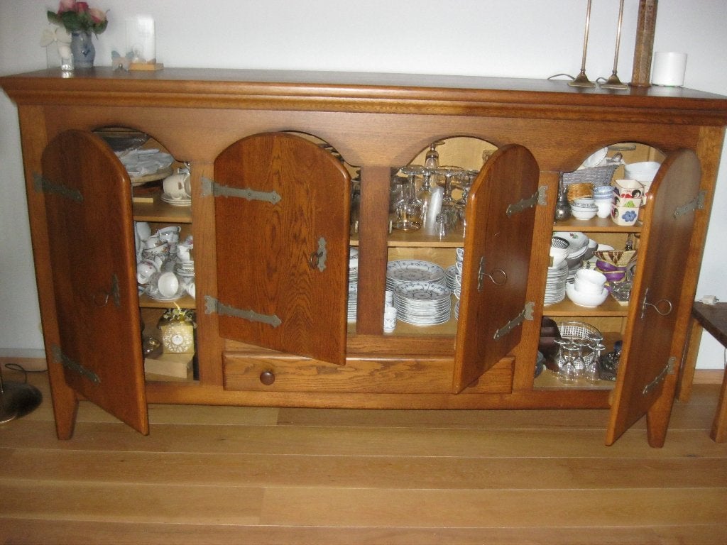 servieskast € 50,00, Zie foto, Gebruikt, 100 tot 150 cm, 100 tot 150 cm