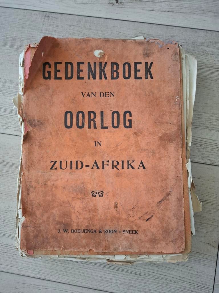 Gedenkboek van de oorlog in Zuid-Afrika, Ophalen of Verzenden