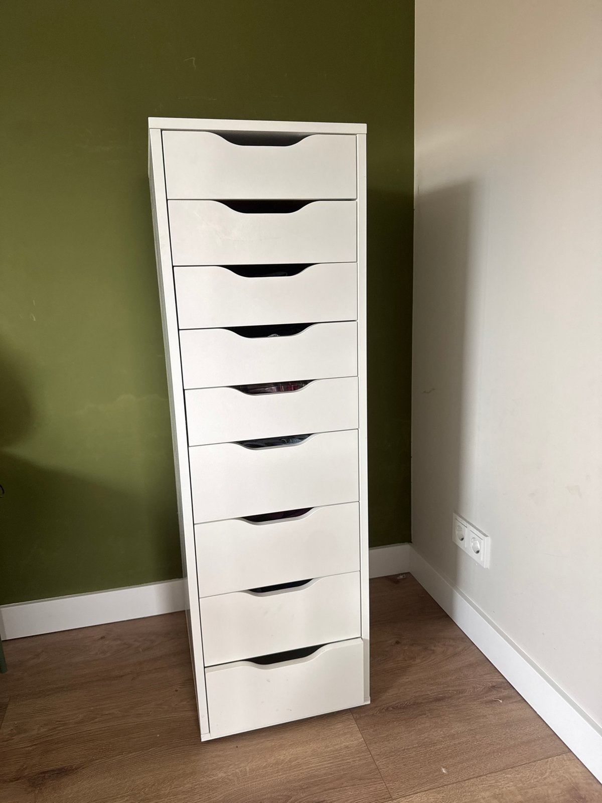 IKEA Alex ladeblok met 9 lades, Huis en Inrichting, Ophalen, Minder dan 50 cm, Gebruikt, 5 laden of meer