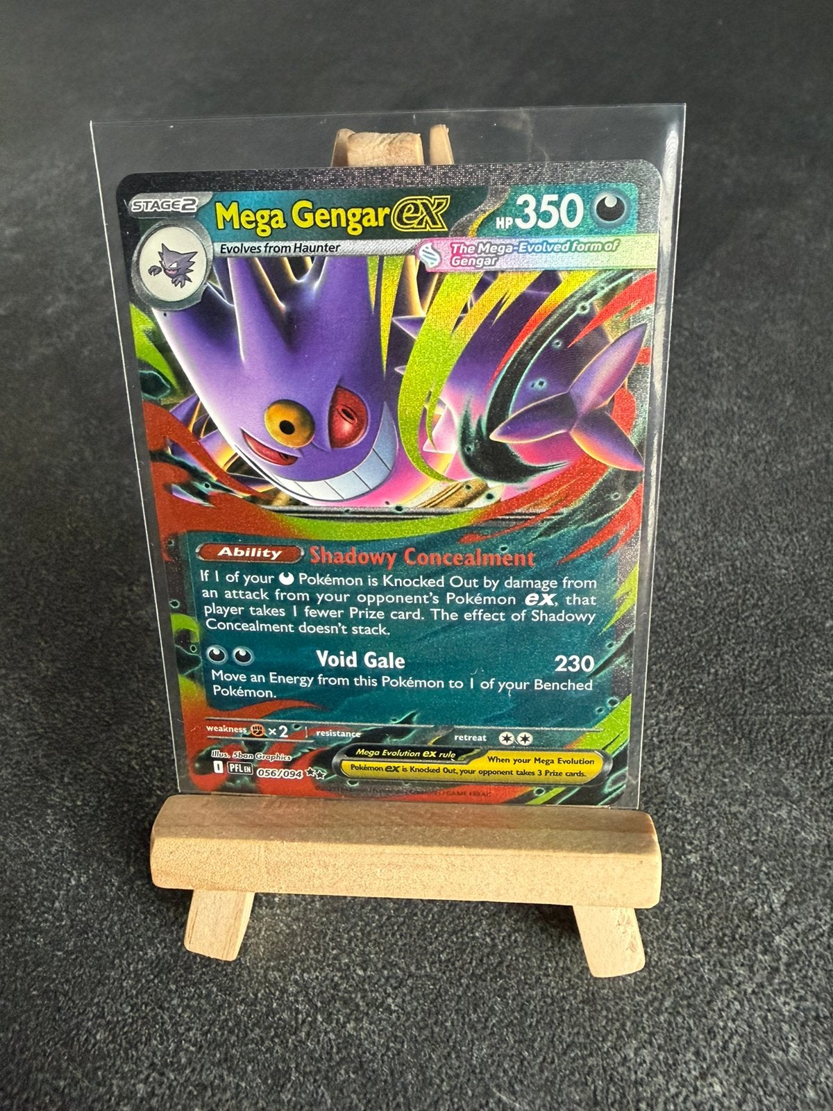 Mega Gengar ex 56/094 Pokémon Phantasmal Flames, Ophalen of Verzenden, Zo goed als nieuw