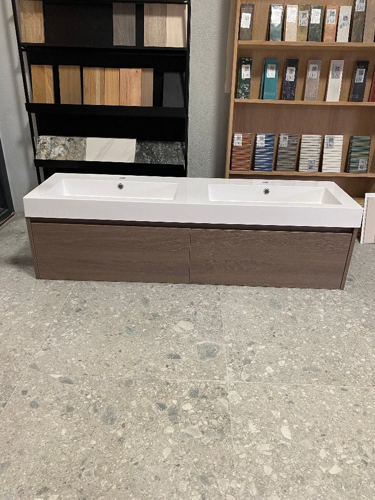 Badmeubel 160cm inclusief 2 kolomkasten nu €3450 voor €1250, Huis en Inrichting, Ophalen, Nieuw, 200 cm of meer, Minder dan 100 cm
