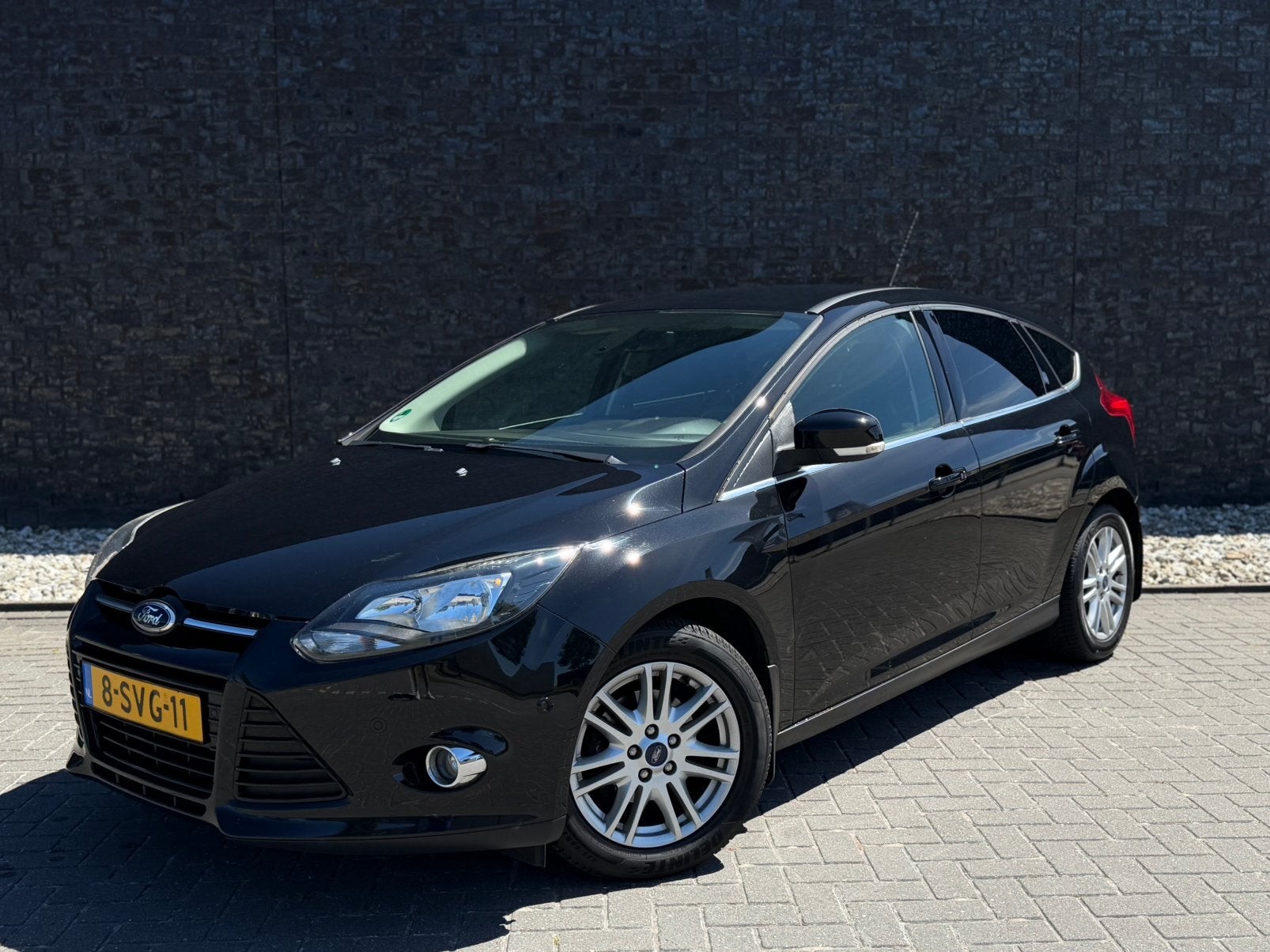 Ford Focus 1.0 Ecoboost 92KW 5D 2013 Zwart | Nette auto| Air, Auto's, Ford, Bedrijf, Te koop, Focus, ABS, Adaptieve lichten, Adaptive Cruise Control