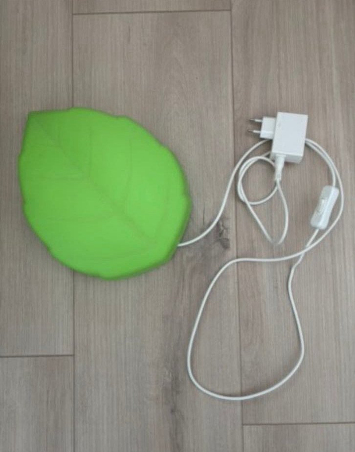 Ikea UPPLYST wandlamp, Groen blad nachtlampje / sfeerlampje, Overige merken, Gebruikt, Kunststof, Groen