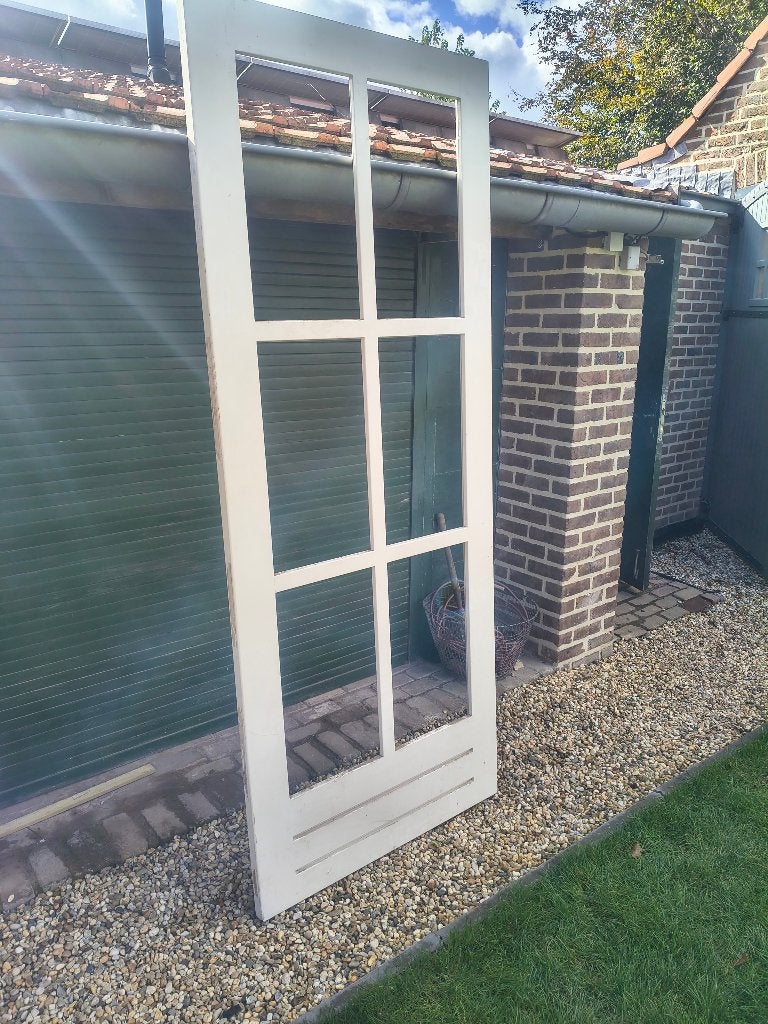 tuindeur, Ophalen, 80 tot 100 cm, 200 tot 215 cm, Glas