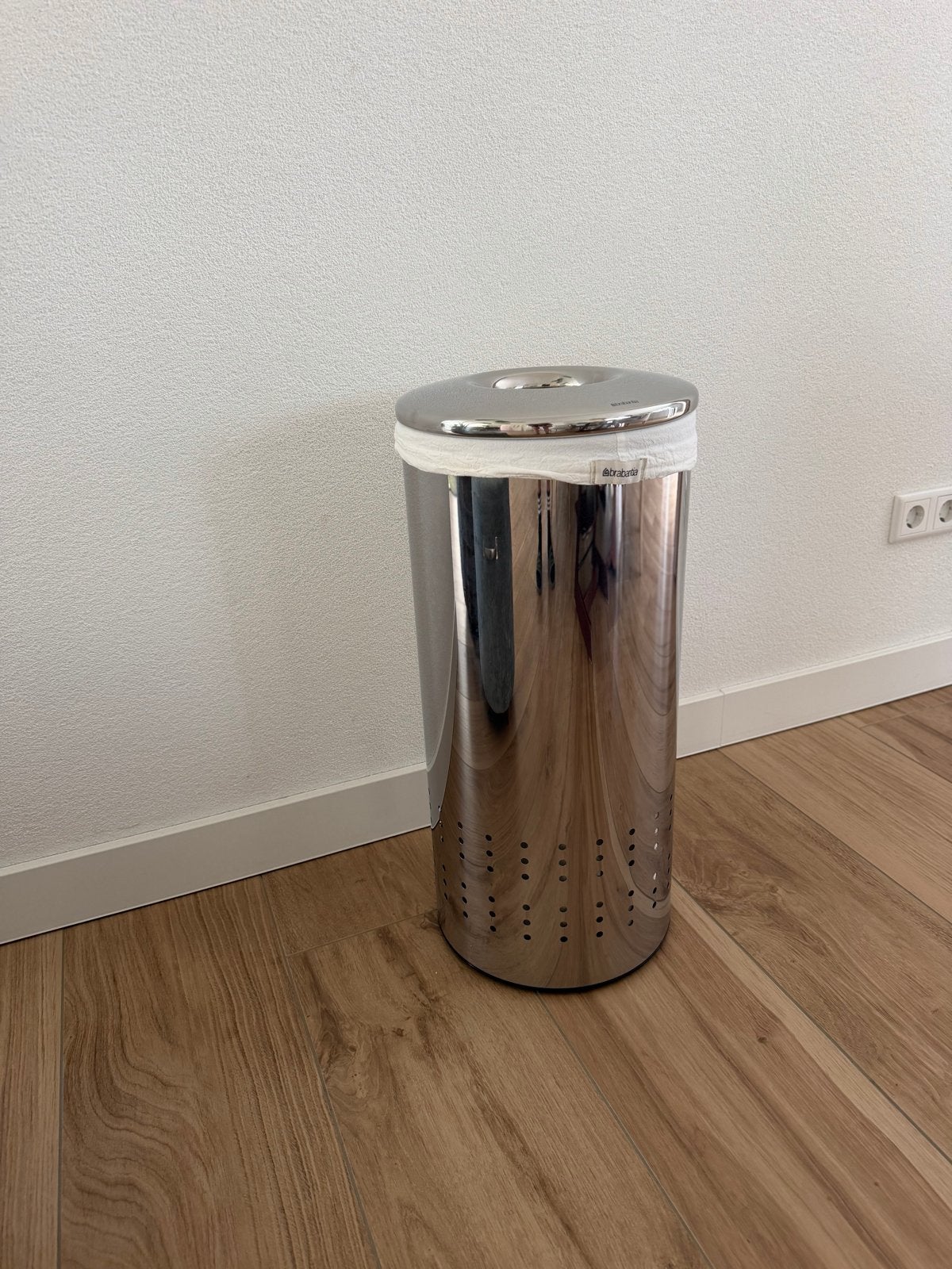 Brabantia wasmand / Wasbox 35L Brilliant Steel, Ophalen, Zo goed als nieuw