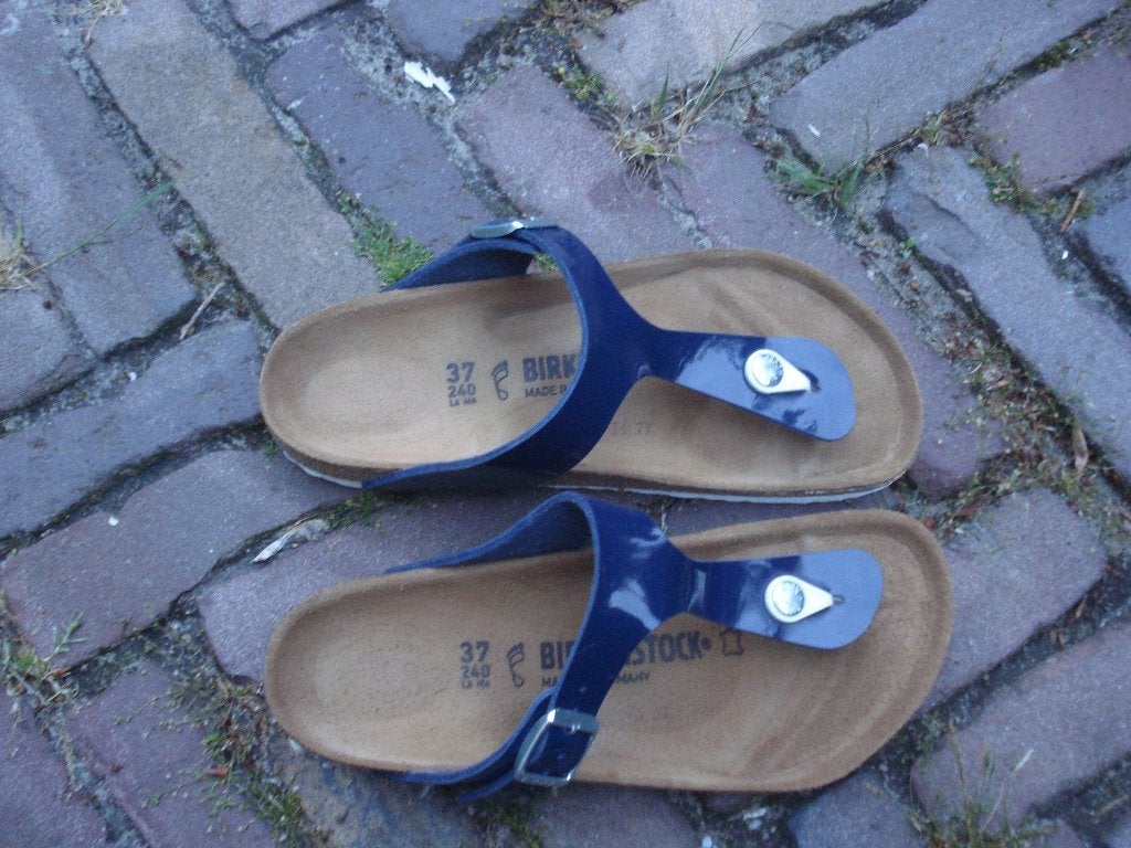 BIRKENSTOCK GIZEH BLAUW 37 NIEUW GRATIS VERZENDING PER POST, Slippers, Nieuw, Birkenstock, Verzenden