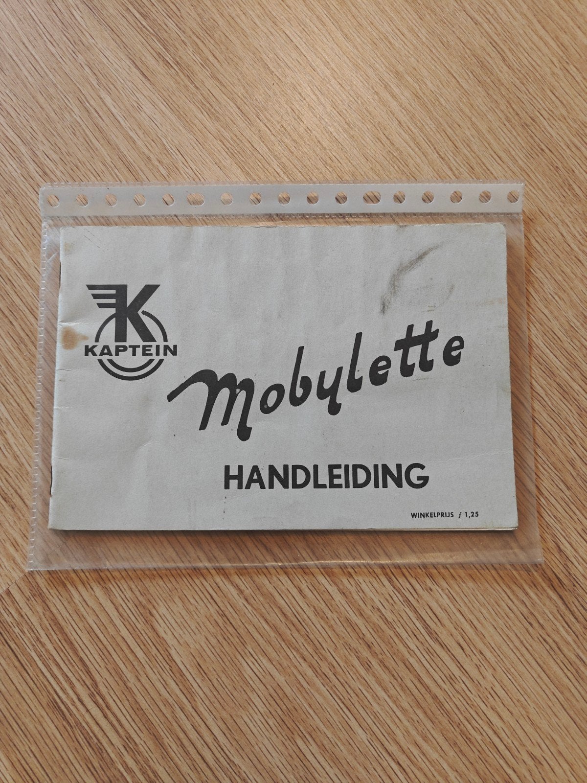Mobylette Handleiding Kaptein - Vintage Bromfiets Boekje, Ophalen of Verzenden, Gebruikt, Overige typen, Mobylette