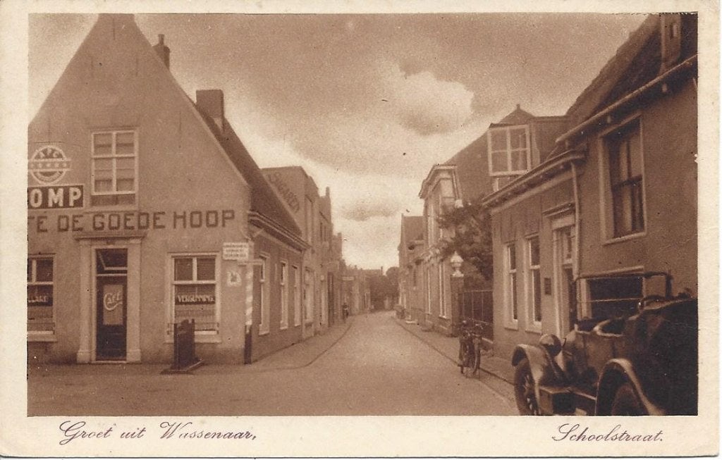 Wassenaar (Z.H.) Schoolstraat, Auto. Uitg. Nauta A 2050, Ophalen of Verzenden, 1920 tot 1940, Ongelopen, Zuid-Holland