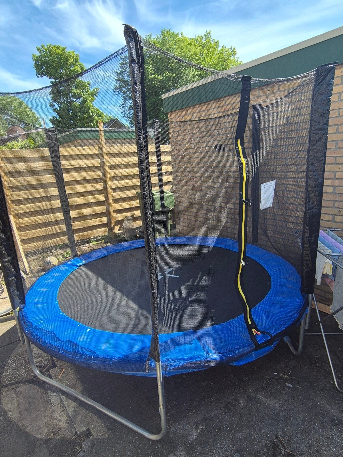 Trampoline met veiligheidsnet - Zo goed als nieuw, Ophalen, Zo goed als nieuw