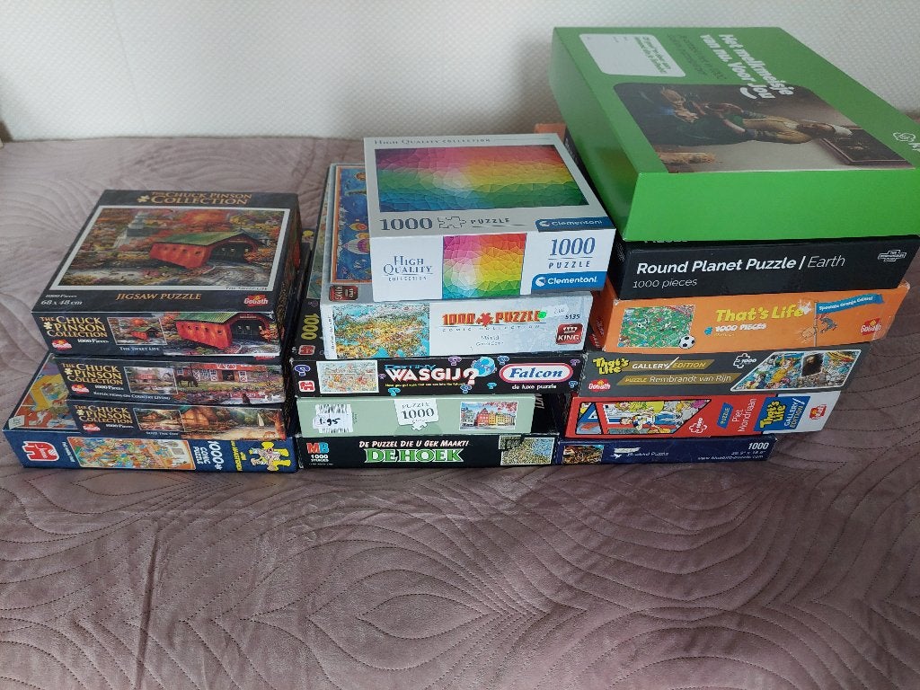 Legpuzzels, Ophalen, 500 t/m 1500 stukjes, Zo goed als nieuw