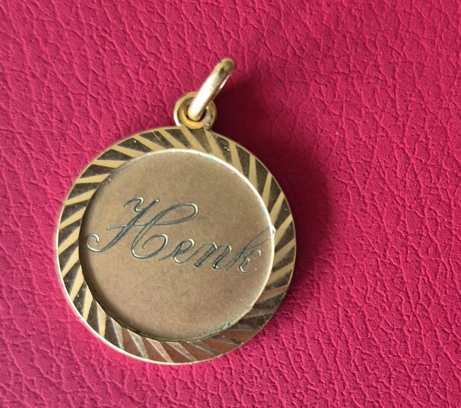 Double naamplaatje, Ophalen of Verzenden, Nieuw, Goud, Overige materialen