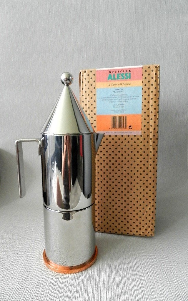Officina Alessi LA CONICA Coffee maker. 6 Kops NIEUW in doos, Ophalen of Verzenden, Gemerkt