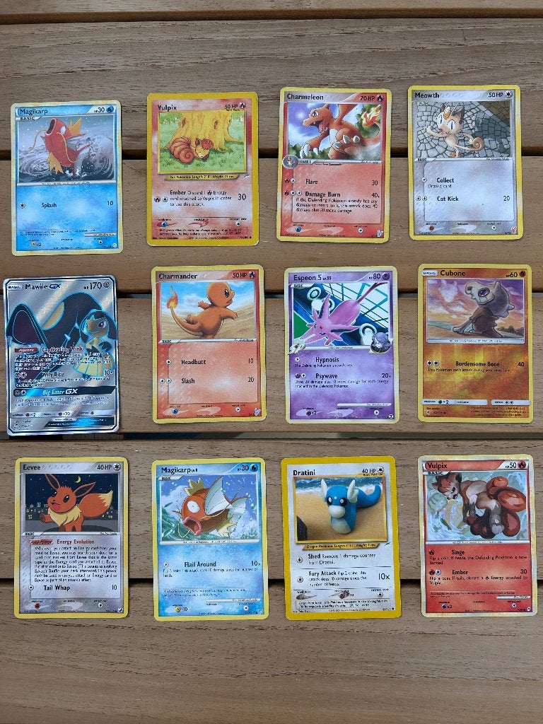 Pokémonkaarten Vintage, Ophalen of Verzenden, Gebruikt, Meerdere kaarten