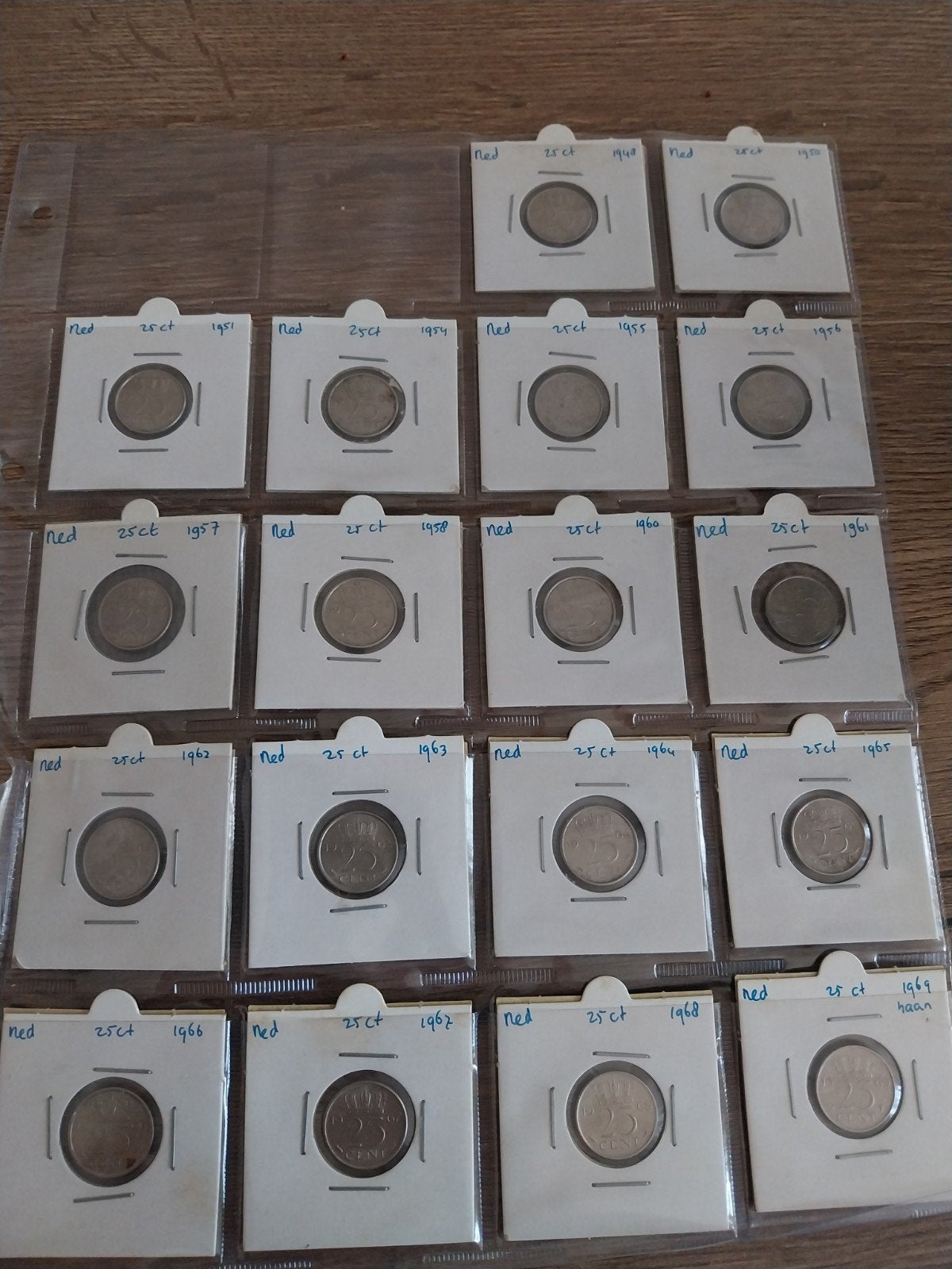 Verzameling Nederlandse 25 cent munten (kwartjes), Ophalen of Verzenden, Koningin Juliana, 25 cent, Setje
