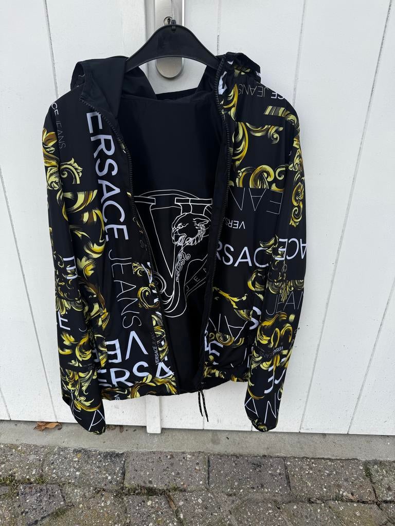 Versace jeans couture omkeerbaar jack, Kleding | Heren, Ophalen of Verzenden, Zo goed als nieuw, Maat 48/50 (M), Geel