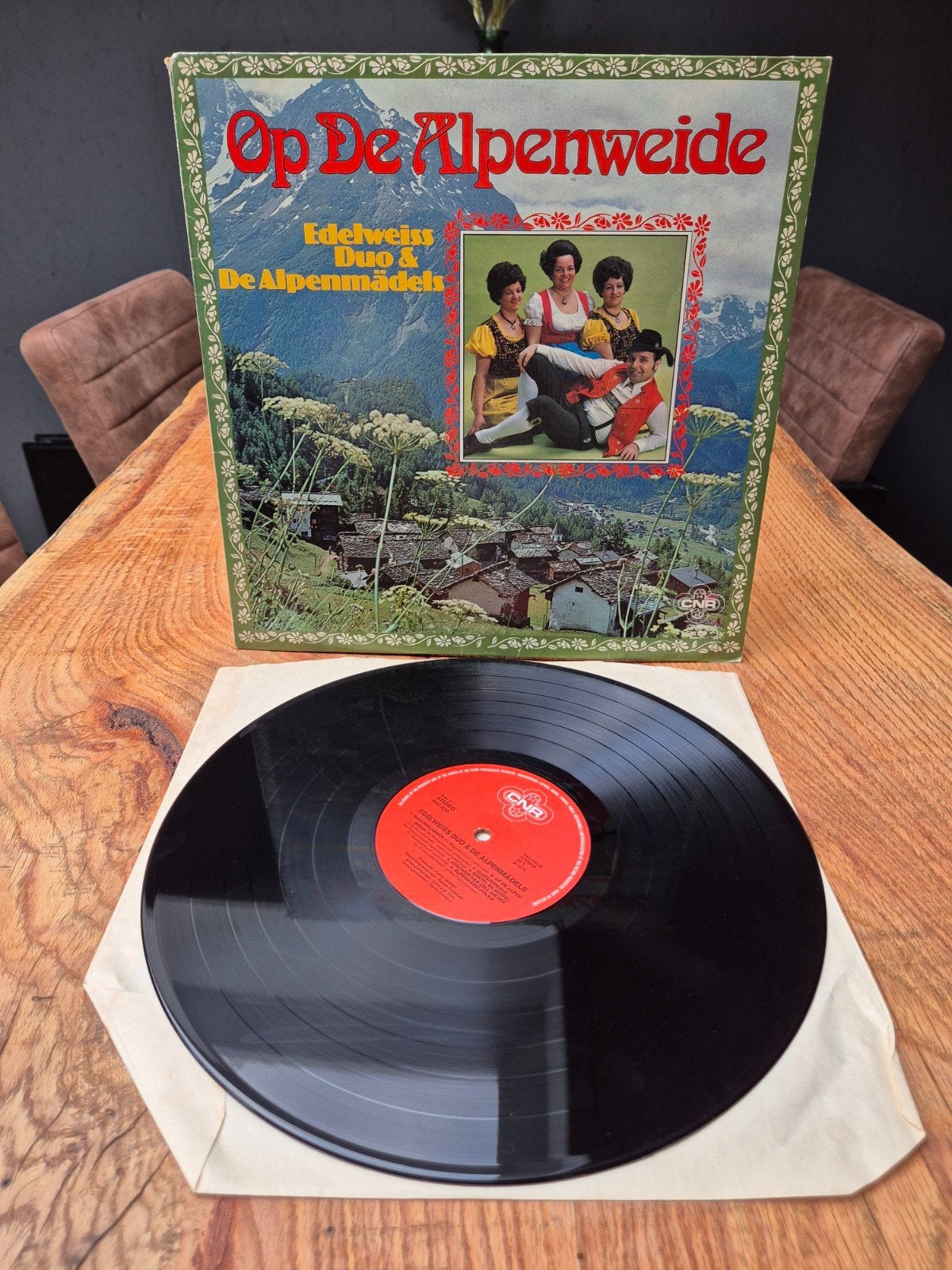 Edelweiss Duo & De Alpenmädels - Op De Alpenweide LP, Ophalen of Verzenden, Gebruikt, 12 inch