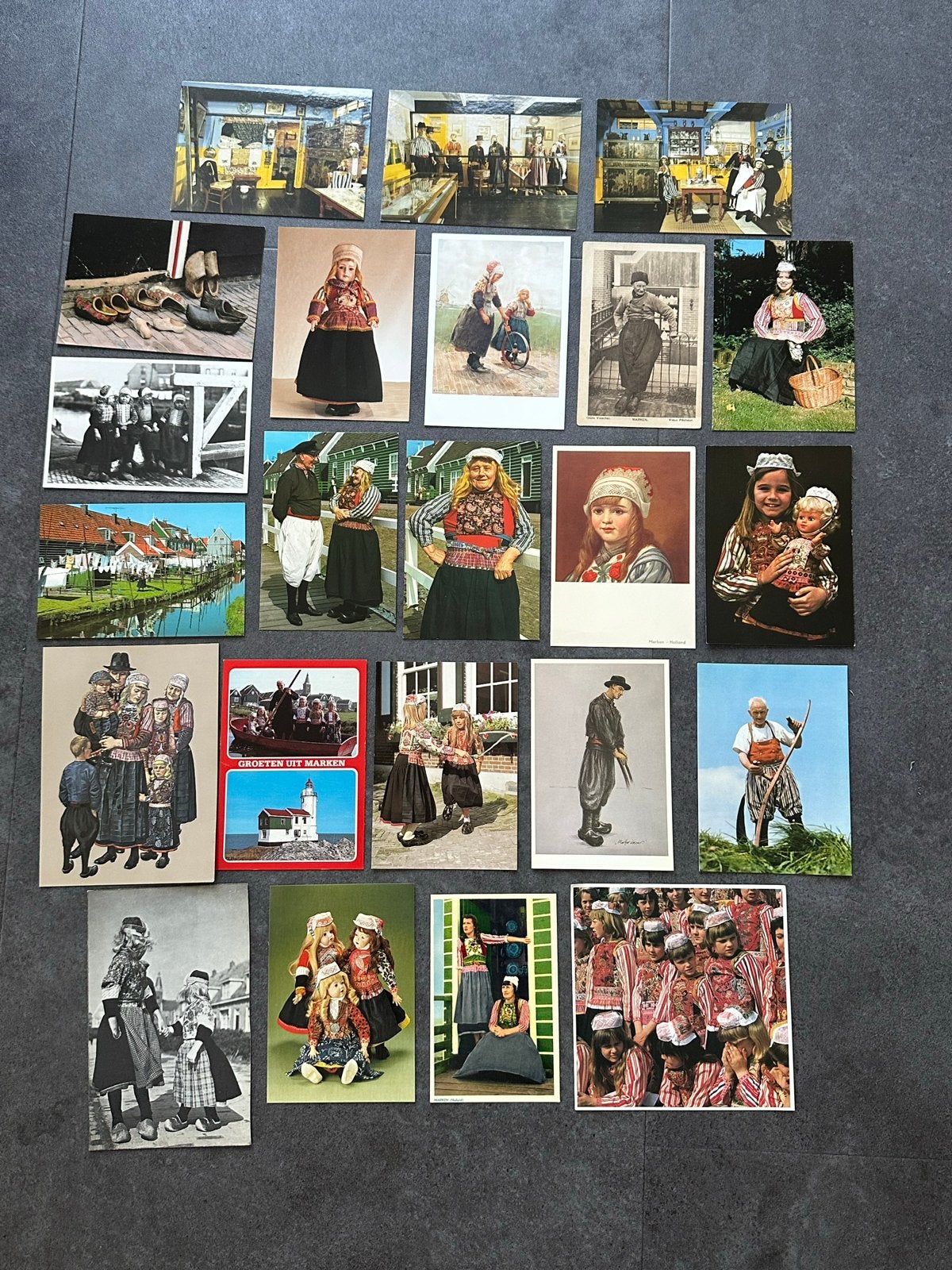 23x Ansichtkaarten Marken, Ophalen of Verzenden, Voor 1920, Ongelopen, Noord-Holland