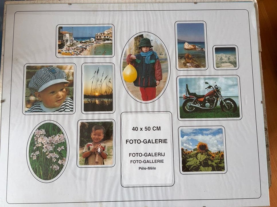 Collage fotolijst 40x50 cm - Pêle-Mêle, Gebruikt, Wit, Collagefotolijst, Ophalen of Verzenden