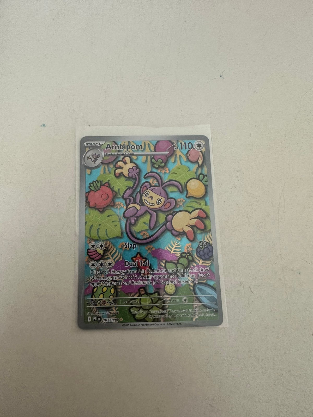 Ambipom 107/94 IR - Phantasmal Flames, Hobby en Vrije tijd, Verzamelkaartspellen | Pokémon, Ophalen of Verzenden, Zo goed als nieuw
