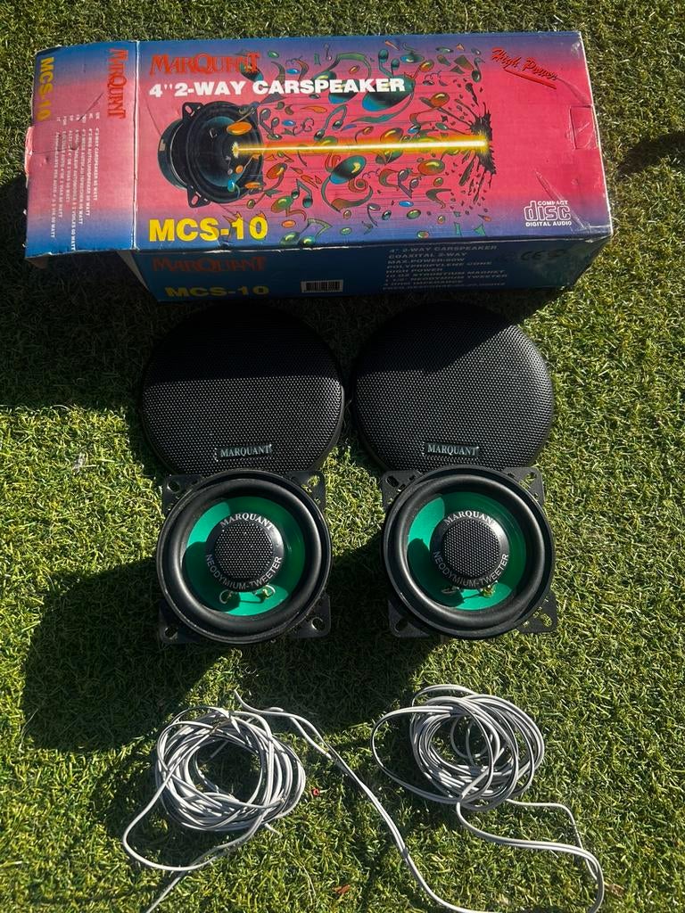 2x 4” inch marquant speakers met tweeters, Audio, Tv en Foto, Luidsprekers, Overige merken, Ophalen of Verzenden, Zo goed als nieuw