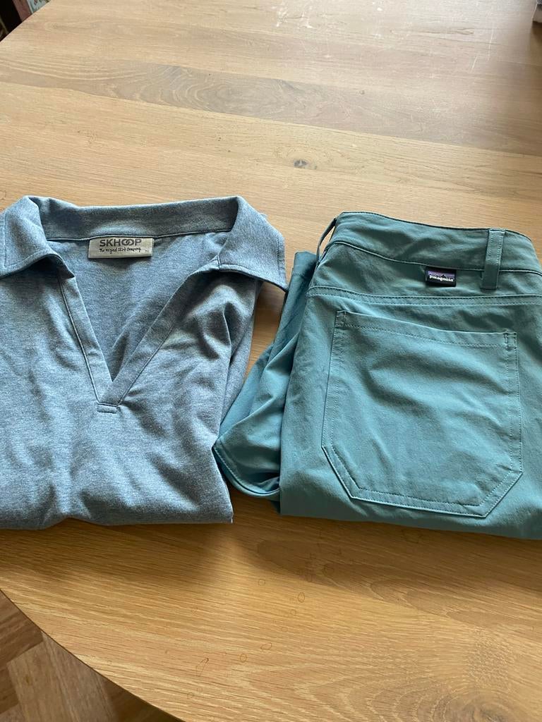 SKHOOP shirt & Patagonia broek - Maat M/6. Nieuw !!!, Maat 38/40 (M), Blauw, Nieuw, Ophalen of Verzenden