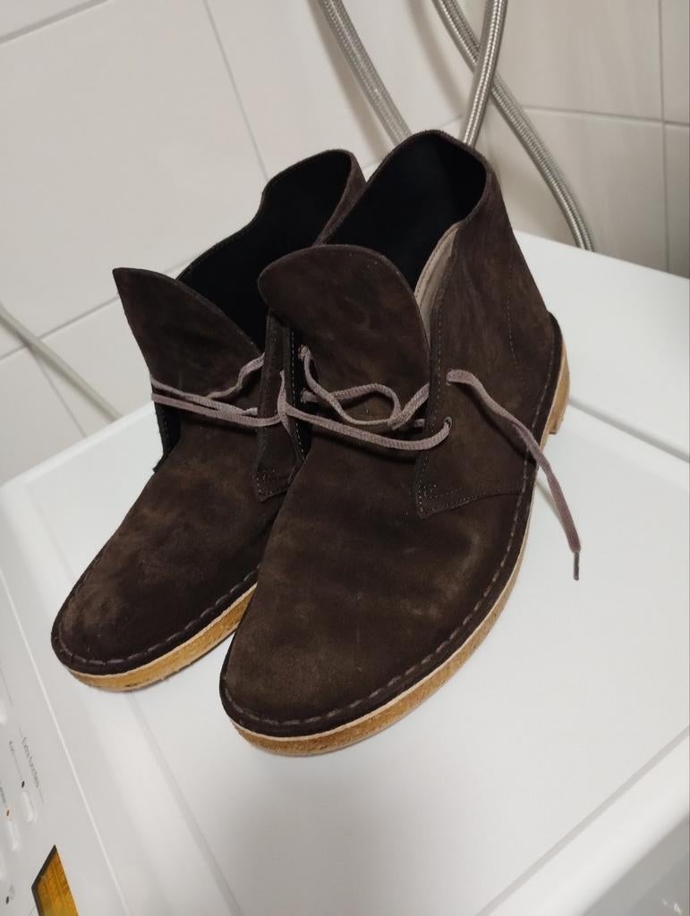 Clarks beesewax leren desert boots kleur donkerbruin maat 45, Ophalen of Verzenden, Bruin, Boots