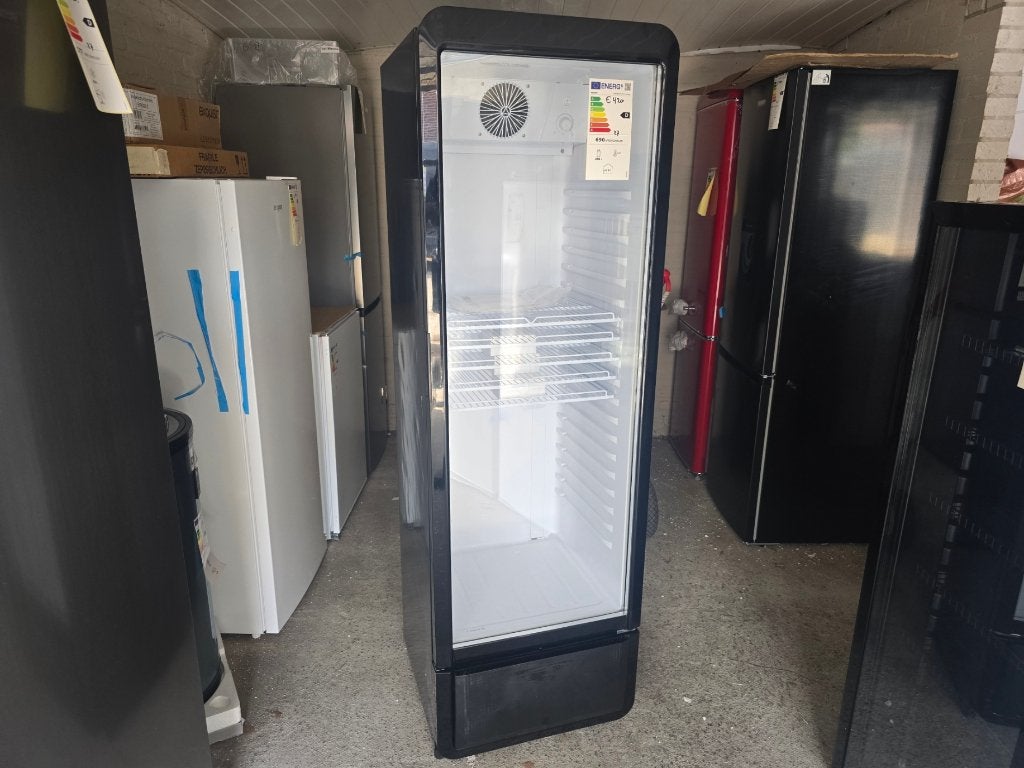 Nieuwe zwarte glasdeur flessen koelers 280 liter 173 x 54 cm, Zonder vriesvak, 200 liter of meer, Nieuw, 45 tot 60 cm