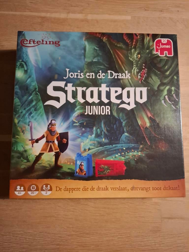 Nieuw in verpakking, Stratego Junior Joris en de Draak Eftel, Een of twee spelers, Ophalen of Verzenden, Zo goed als nieuw, Jumbo