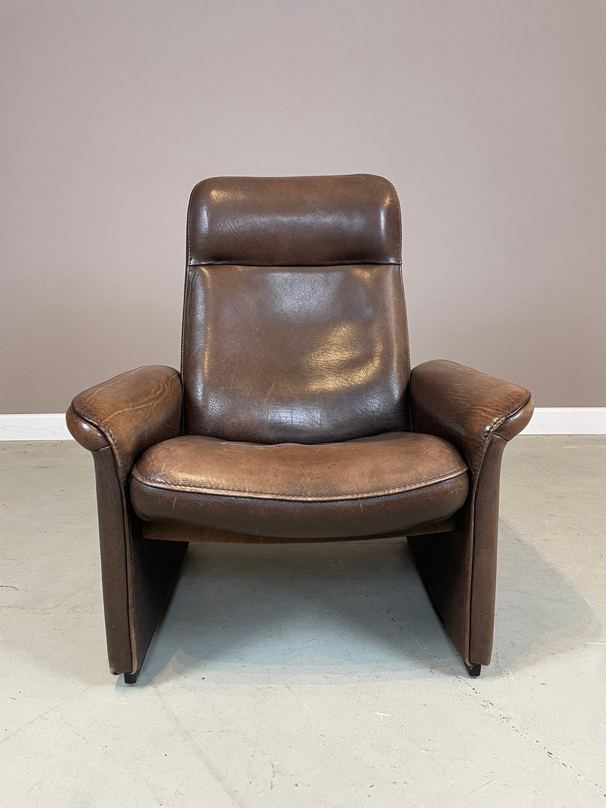 Desede DS-50 lounge chair jaren 70 met mooi patina, Huis en Inrichting, Fauteuils, Ophalen, Zo goed als nieuw, Leer