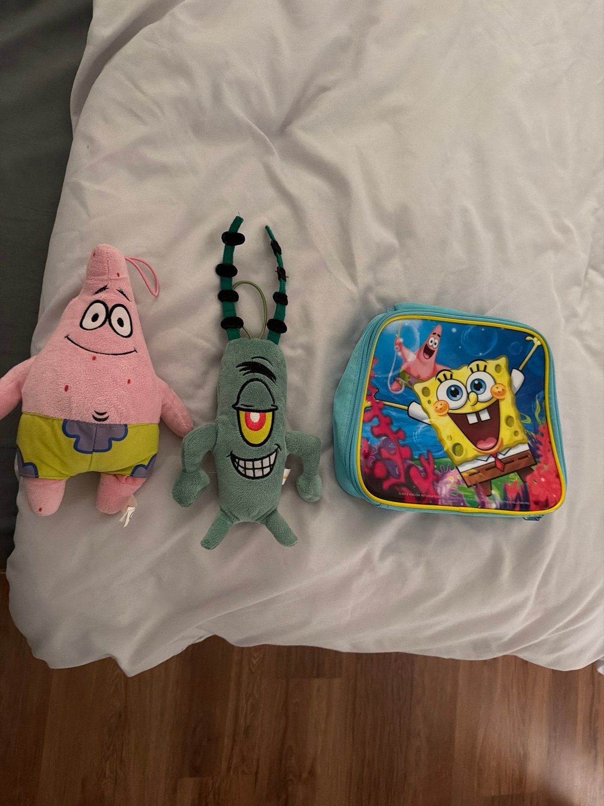 Spongebob knuffels en lunchtas, Ophalen, Gebruikt, Overige merken, Overige karakters
