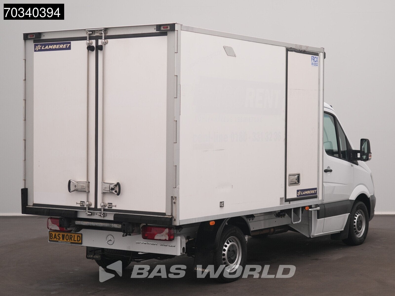 Mercedes Sprinter 316 CDI Koelwagen Vriezer Zijdeur Achterde, Auto's, Stof, Gebruikt, Euro 6, 4 cilinders