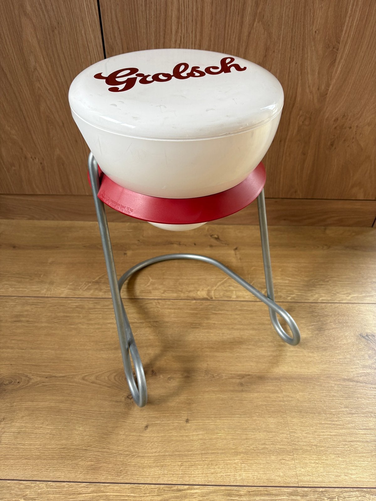 Te koop Grolsch krukje bijzettafel, Ophalen of Verzenden, Zo goed als nieuw