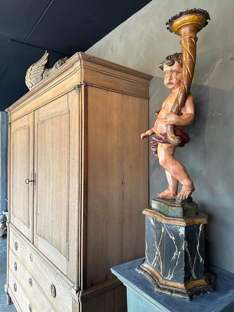 "HENDRICKX " Eiken Kast., Antiek en Kunst, Antiek | Meubels | Kasten, Ophalen of Verzenden