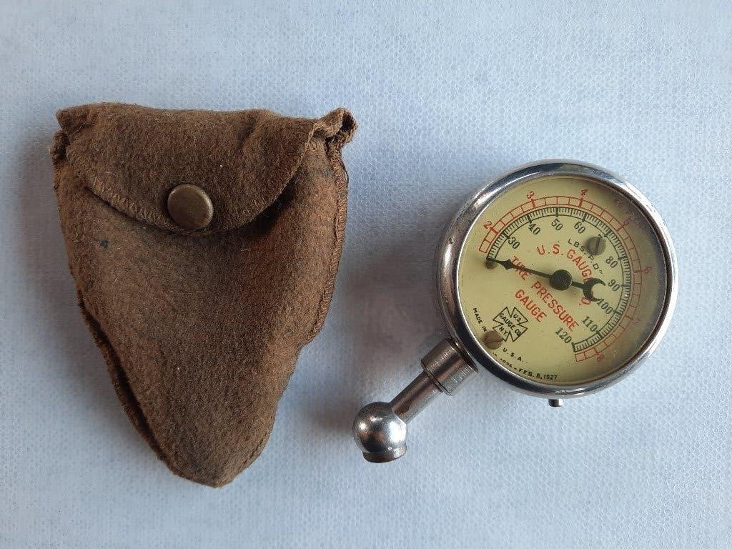 antieke bandenspanningsmeter u.s. gauge 1926, Auto diversen, Ophalen, Zo goed als nieuw