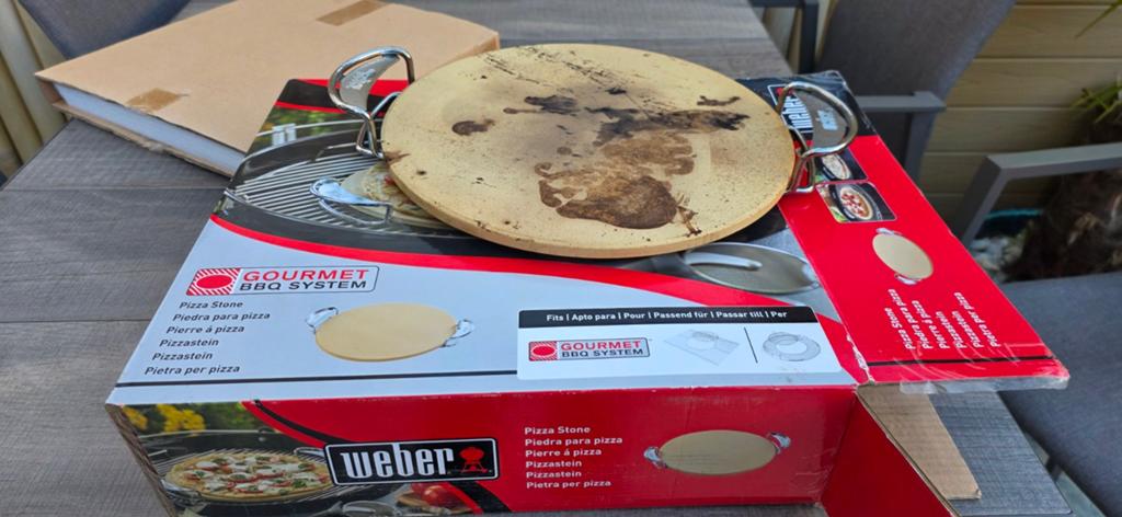 Weber Pizzasteen Gourmet BBQ System (GBS), Tuin en Terras, Barbecue-accessoires, Ophalen, Gebruikt, Weber