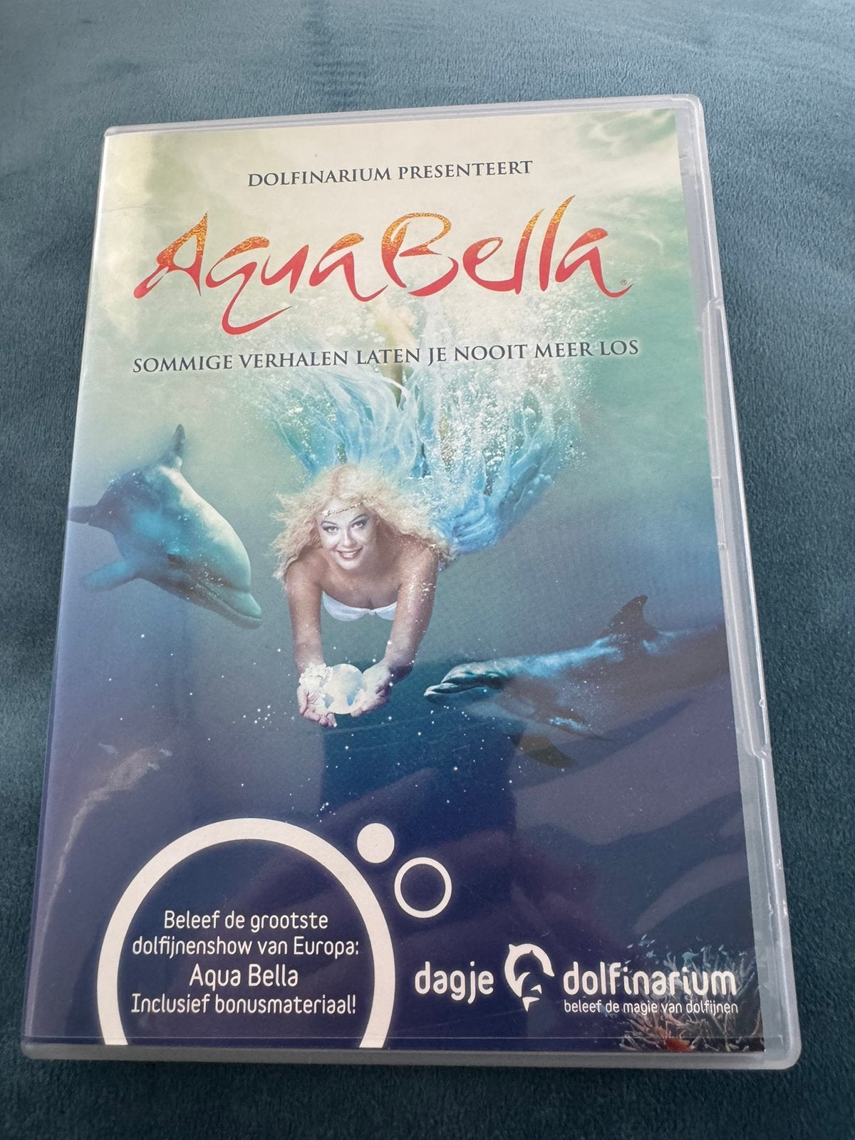 DVD Dolfinarium show van Aqua Bella en the making off, Cd's en Dvd's, Alle leeftijden, Ophalen of Verzenden, Zo goed als nieuw