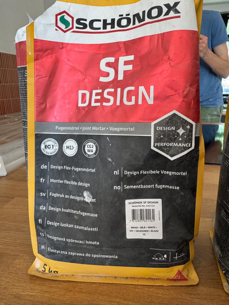 Schönox SF Design Voegsel Wit 3 kg - Flexibel & Duurzaam, Overige typen, Nieuw, Minder dan 5 m², Overige materialen
