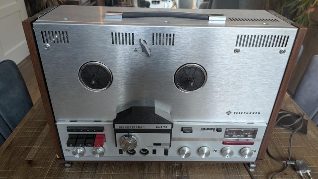 Drie bandrecorders Telefunken 204 TS en Philips, Audio, Tv en Foto, Bandrecorders, Bandrecorder, Met stofkap, Ophalen