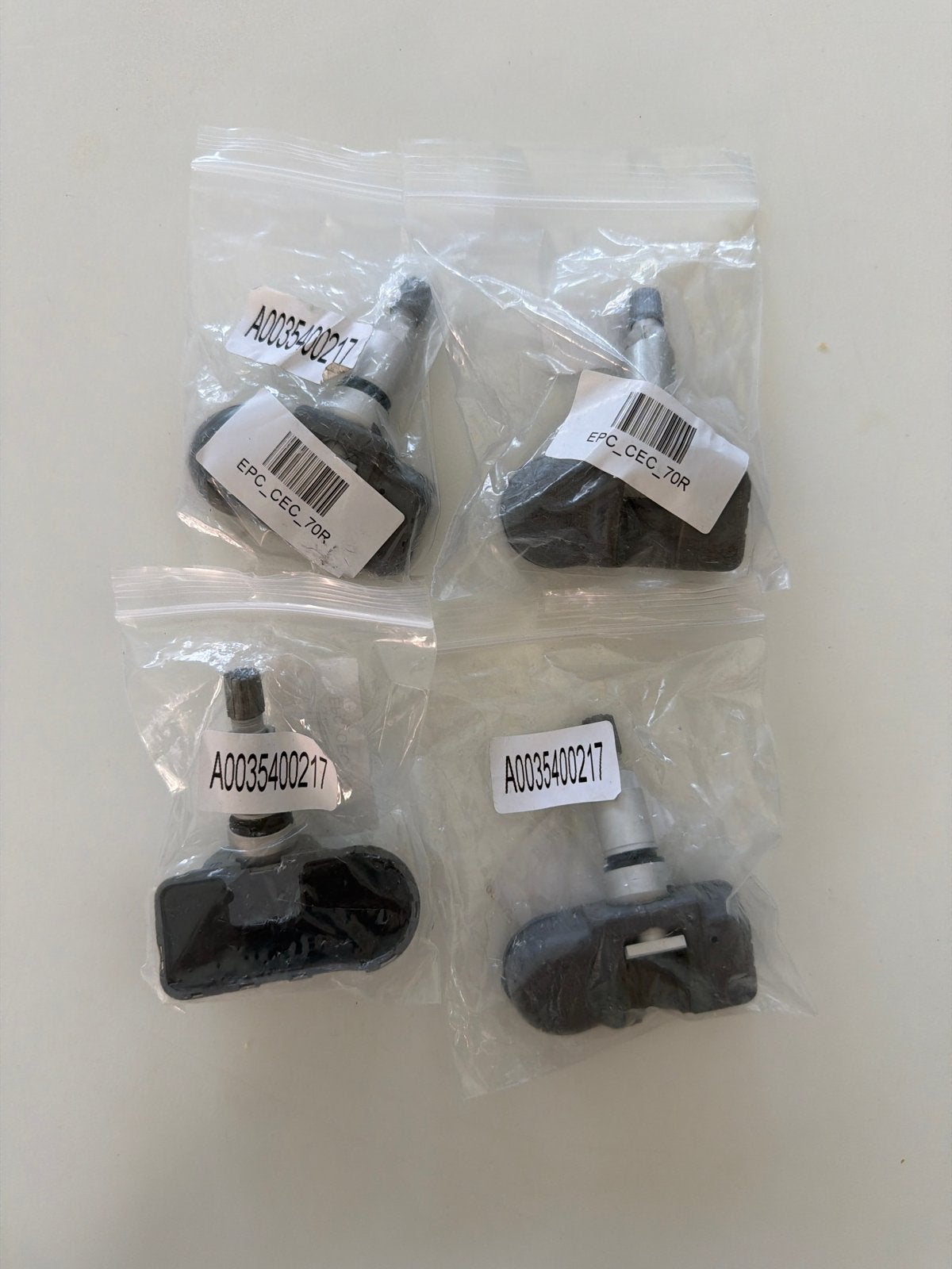 4x TPMS Bandenspanning Sensoren A0035400217 EPC_CEC_70R, Auto-onderdelen, Ophalen of Verzenden, Nieuw, Overige automerken